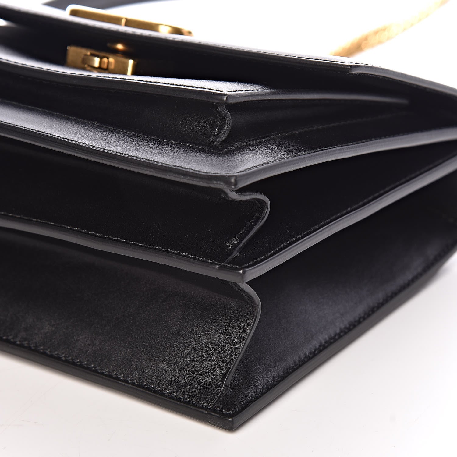 Balenciaga Box Calfskin S Sharp Chain Shoulder Bag Black 9 of 9