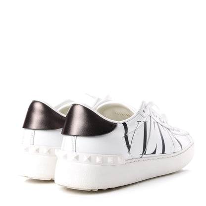 Valentino Garavani Calfskin VLTN Rockstud Open Sneakers 36.5 White 4 of 11