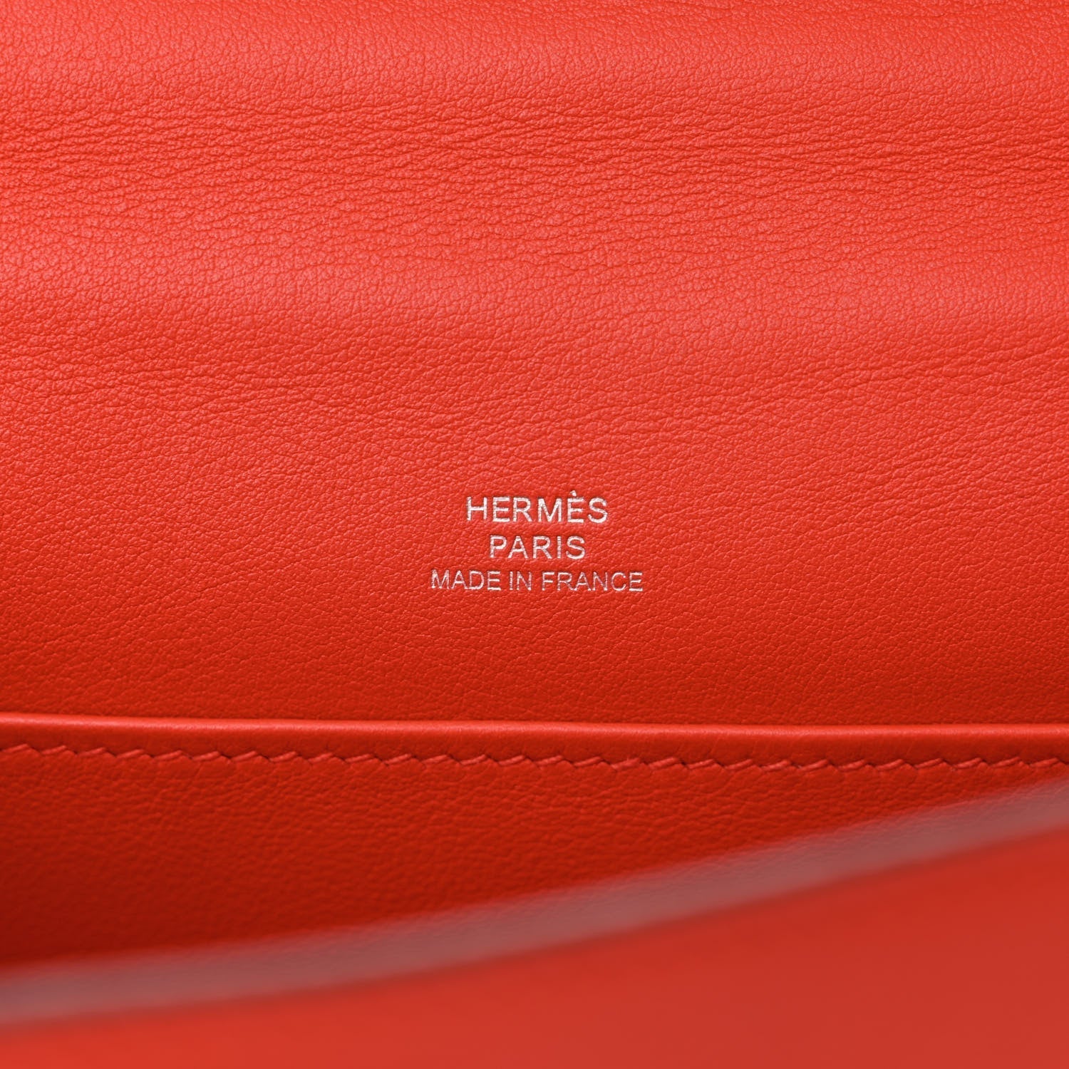 Hermes Swift Kelly Pochette Clutch Rouge Tomate 7 of 7