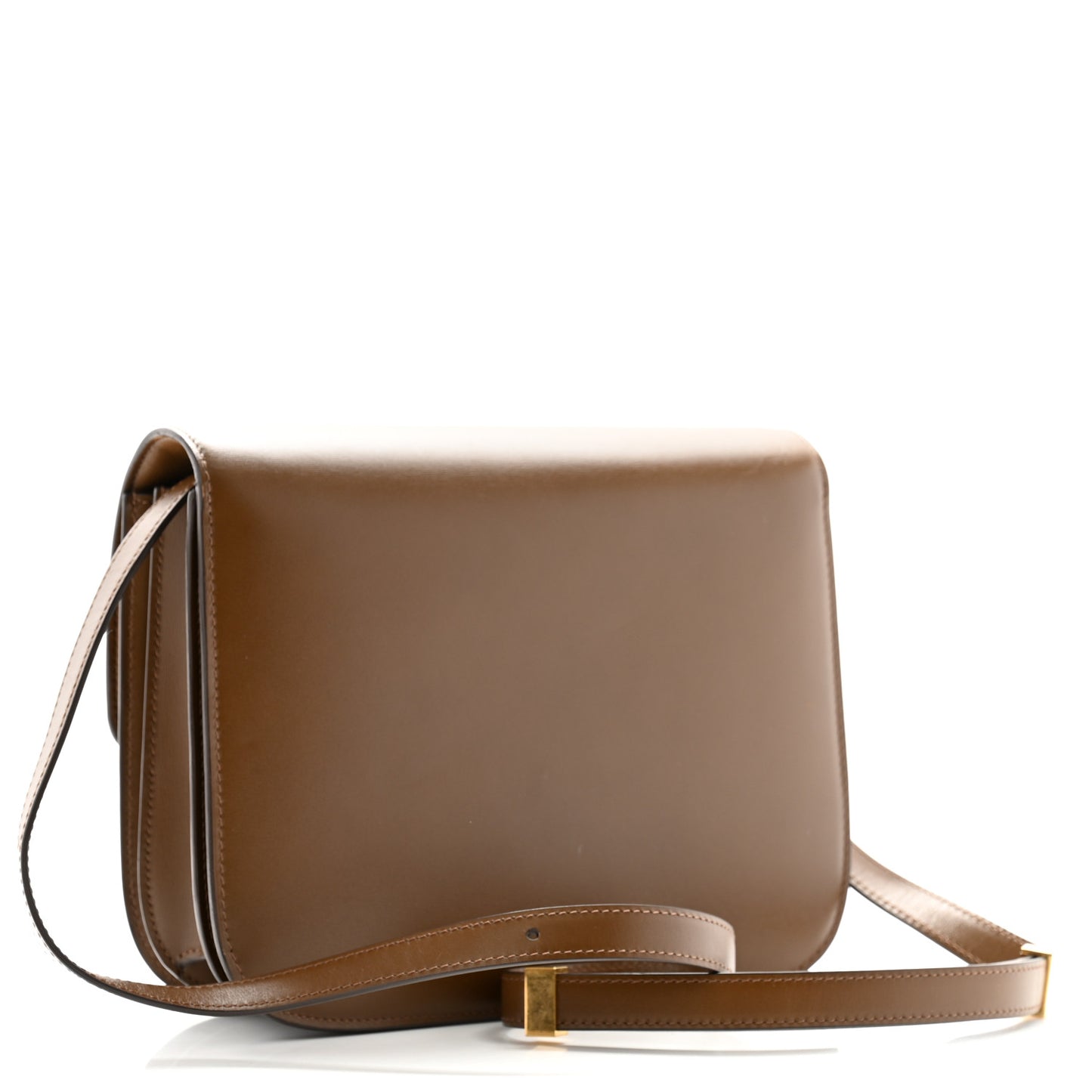Box Calfskin Medium Classic Box Flap Bag Camel