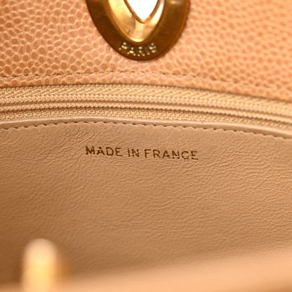 Chanel Caviar Quilted Shopper Tote Beige 8 of 13