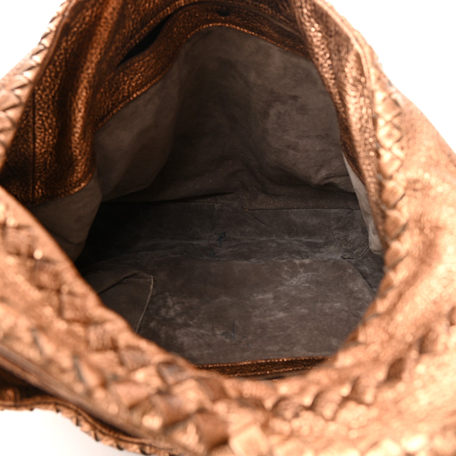 Bottega Veneta Metallic Cervo Deerskin Large Hobo Rame Ossidato 6 of 11
