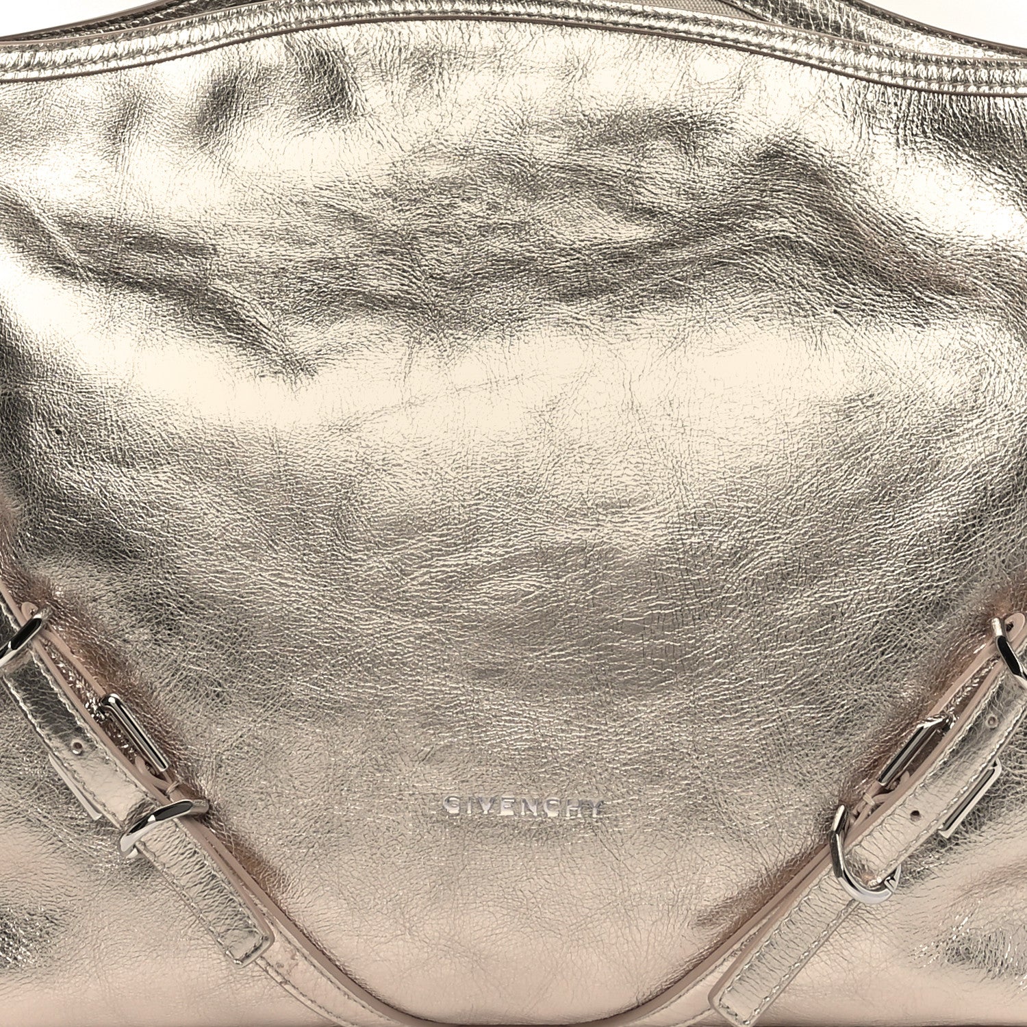 Givenchy Metallic Calfskin Medium Voyou Bag Dusty Gold 8 of 10