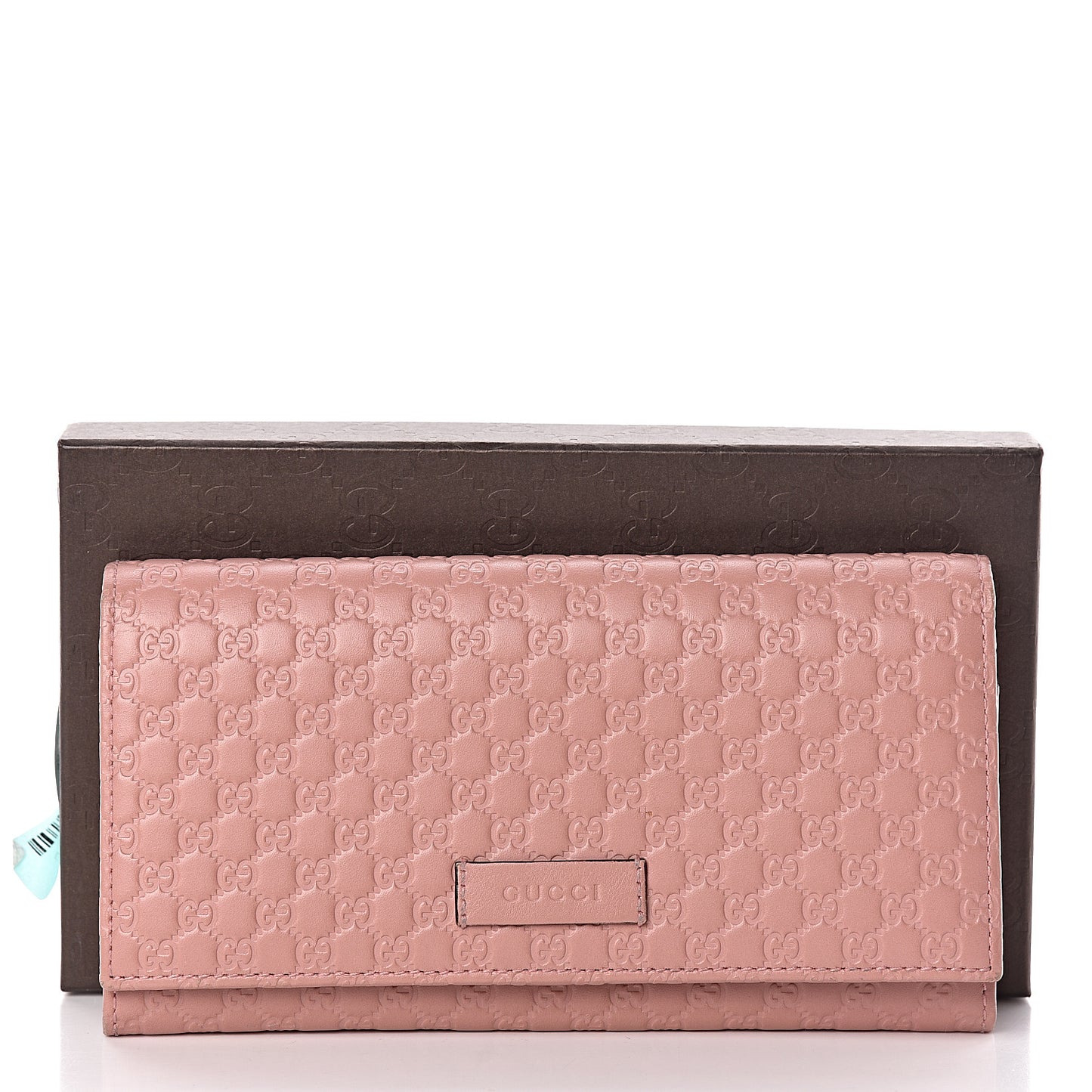 Soft Microguccissima Continental Wallet Soft Pink