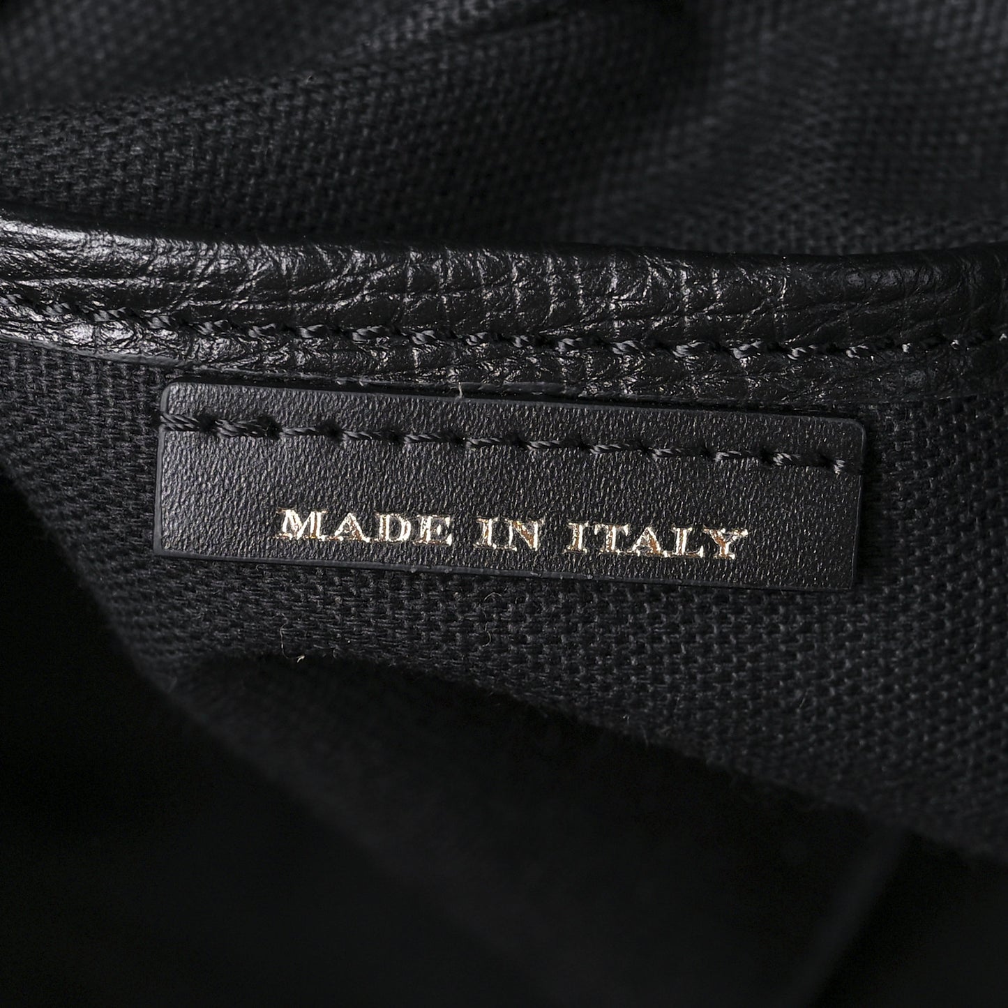 Grainy Calfskin House Check Small Canterbury Tote Black