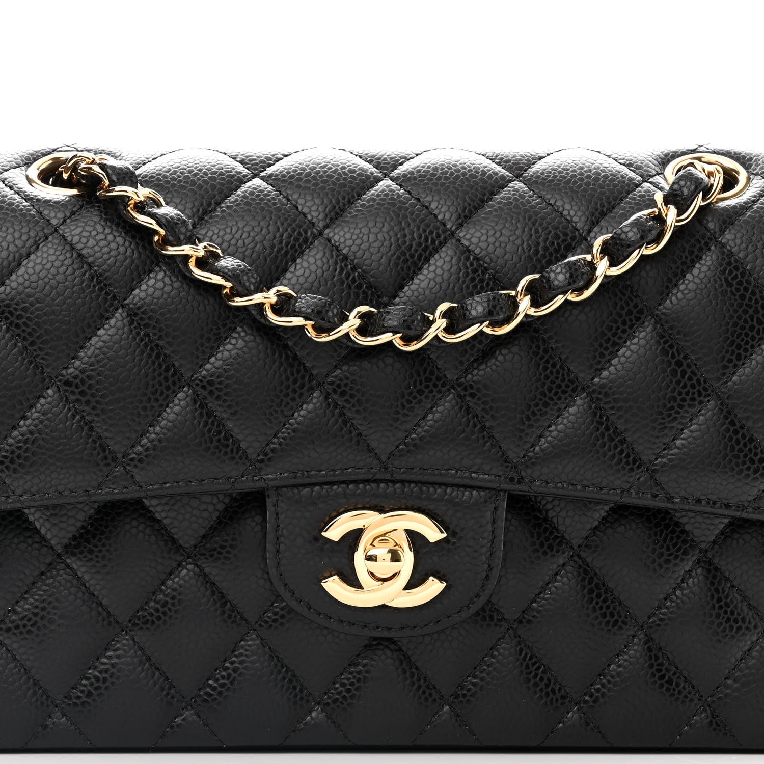 Chanel Caviar Quilted Small Double Flap Black 8 of 10