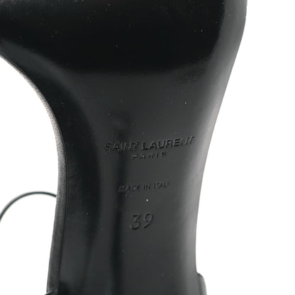 Saint Laurent Calfskin Opyum 85 Sandals 39 Black Silver 7 of 9