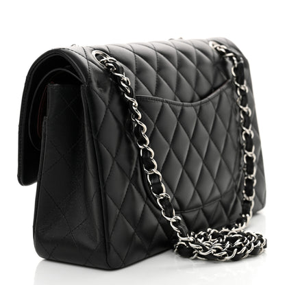 Chanel Lambskin Quilted Medium Double Flap Black 3 of 11
