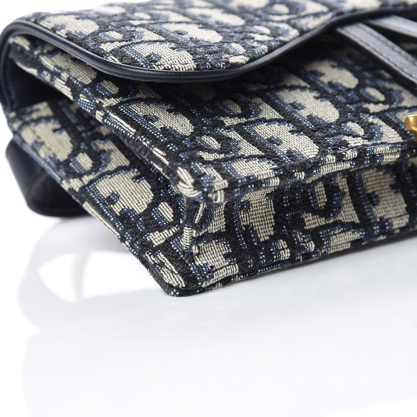 Oblique Saddle Belt Bag Blue