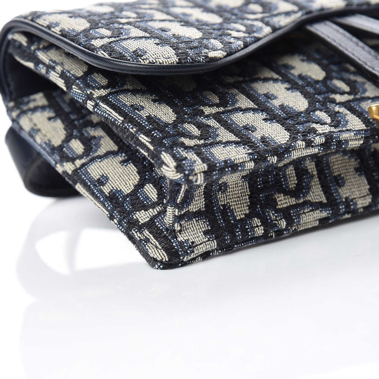Christian Dior Oblique Saddle Belt Bag Blue 6 of 12