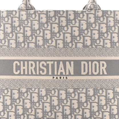 Christian Dior Oblique Medium Book Tote Grey 8 of 10