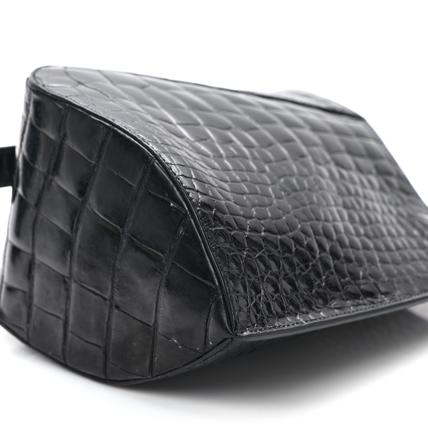 Lanvin Alligator Small Hook Bag Black 10 of 12