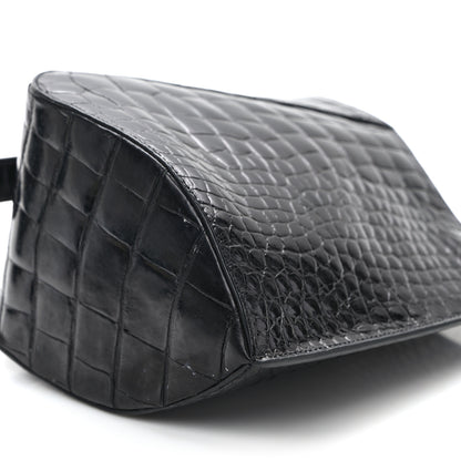 Lanvin Alligator Small Hook Bag Black 10 of 12
