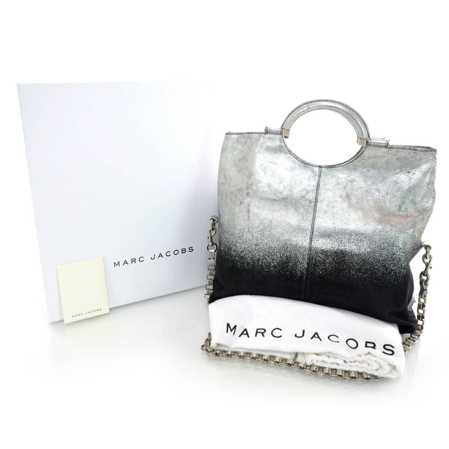 Leather Degrade Spray Shoulder Bag