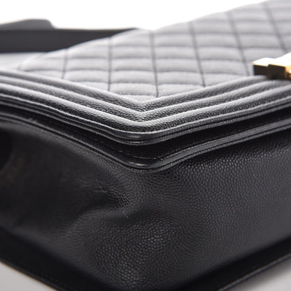 Chanel Caviar Quilted Medium Boy Flap Black 10 of 15