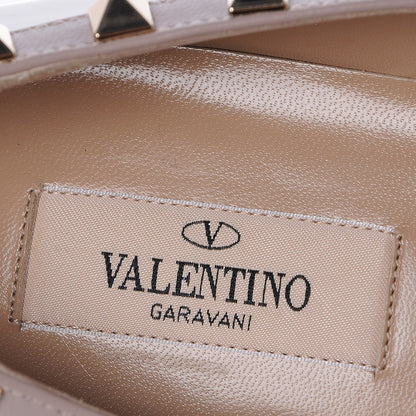 Valentino Garavani Patent Rockstud Ballerina Flats 39 Poudre 7 of 8