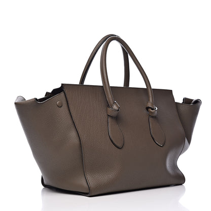 Celine Crisped Calfskin Large Tie Knot Tote Grey 3 of 19