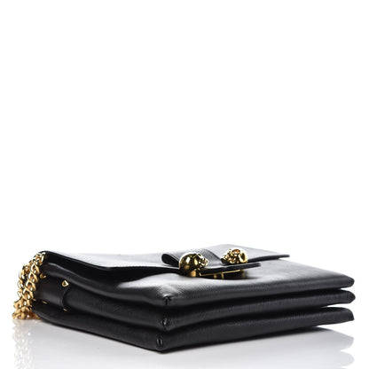 Alexander McQueen Grained Calfskin Twin Skull Crossbody Black 4 of 11