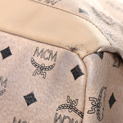 MCM Visetos Medium Sprinkle Stud Stark Backpack Beige 17 of 32