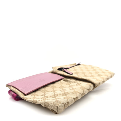 Gucci GG Monogram Web Double Pocket Belt Bag Pink 3 of 10