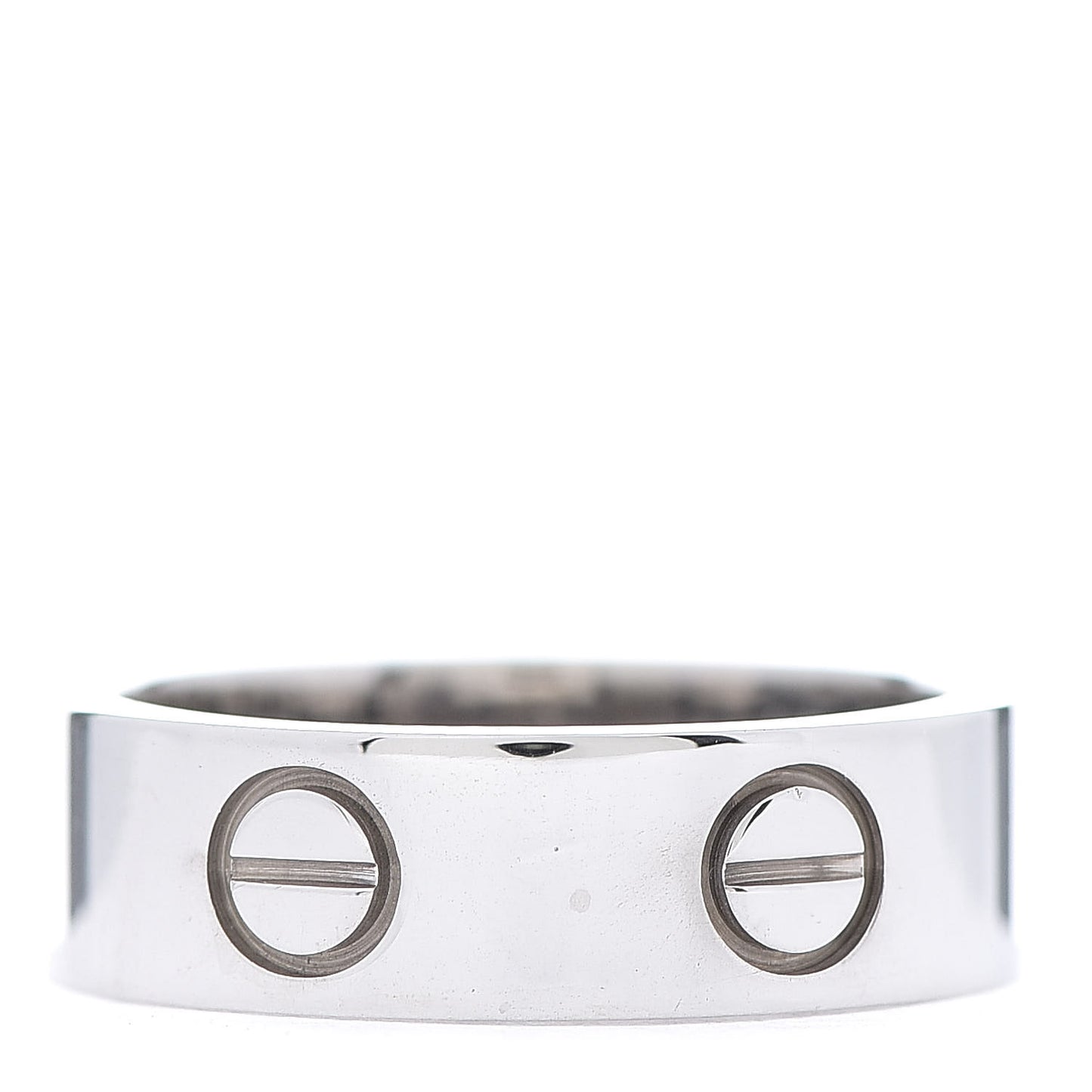 18K White Gold 5.5mm LOVE Ring 51 5.75