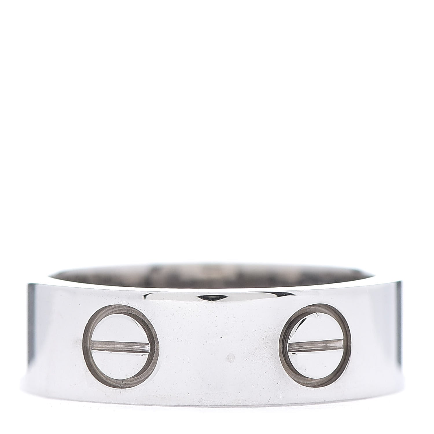 Cartier 18K White Gold 5.5mm LOVE Ring 51 5.75 3 of 4