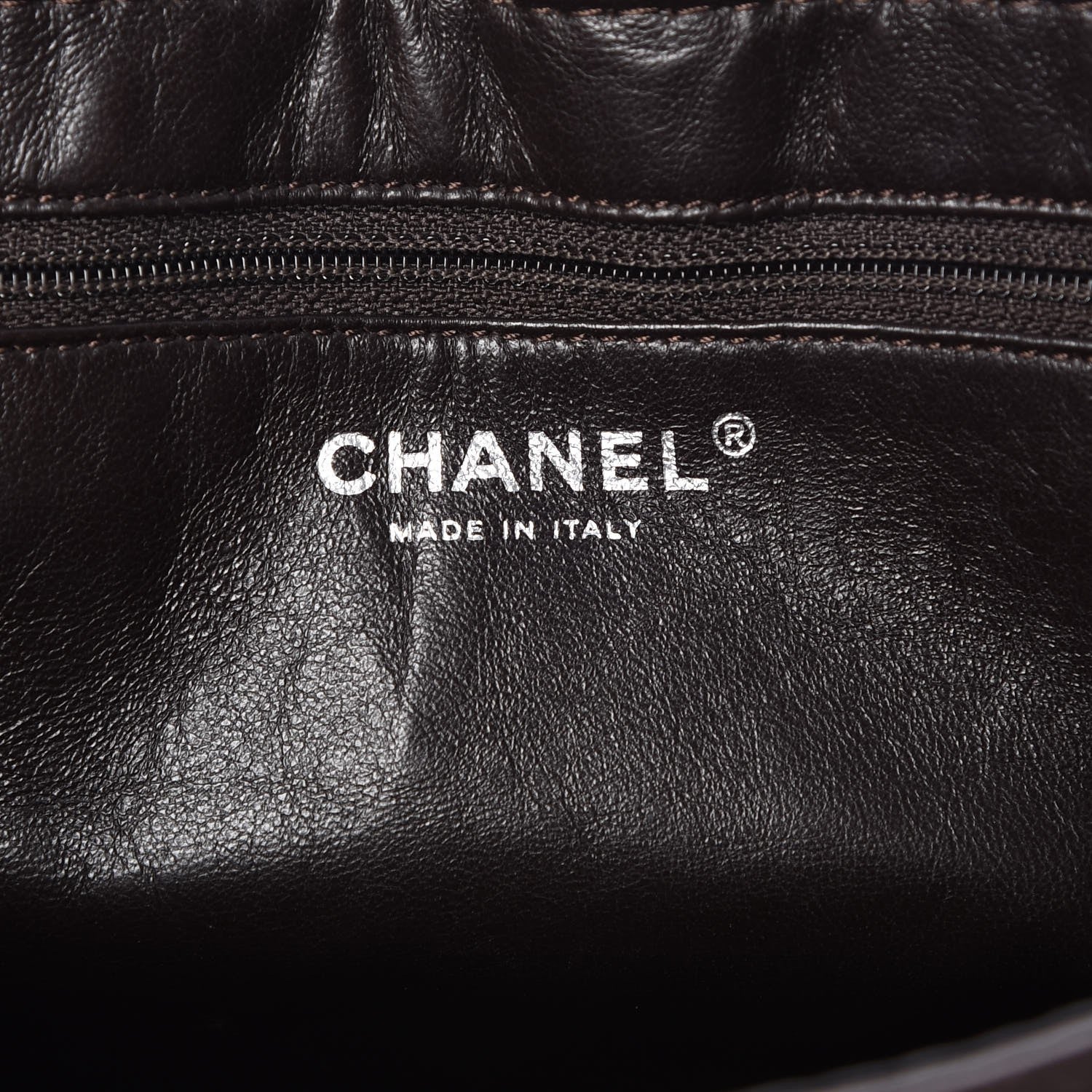 Chanel Caviar Half Moon Large Flap Dark Brown 7 of 10