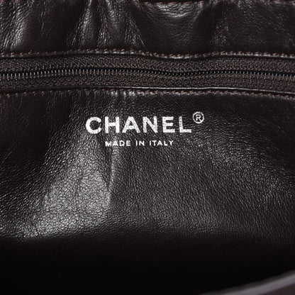 Chanel Caviar Half Moon Large Flap Dark Brown 7 of 10