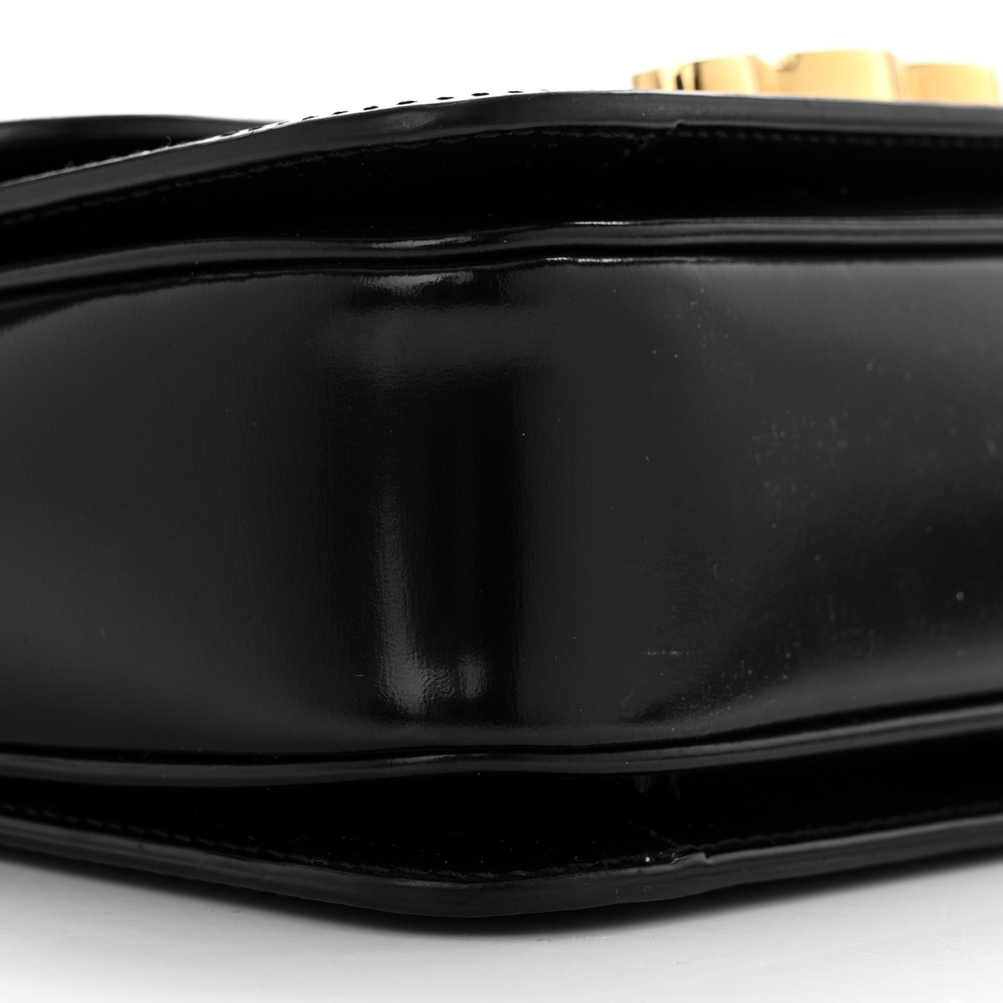 Shiny Calfskin Small Triomphe Black