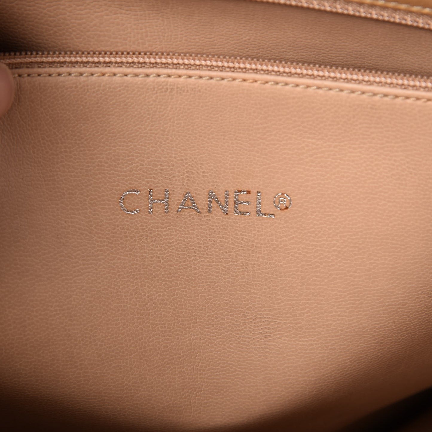 Lambskin Quilted Tote Beige