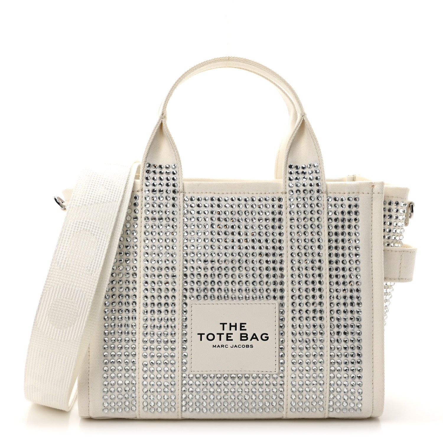 Marc Jacobs Crystal Canvas Small The Tote Bag White 1 of 10
