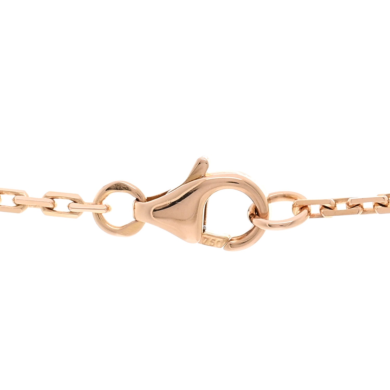 Cartier 18K Pink Gold Diamond Interlocking LOVE Necklace 4 of 5