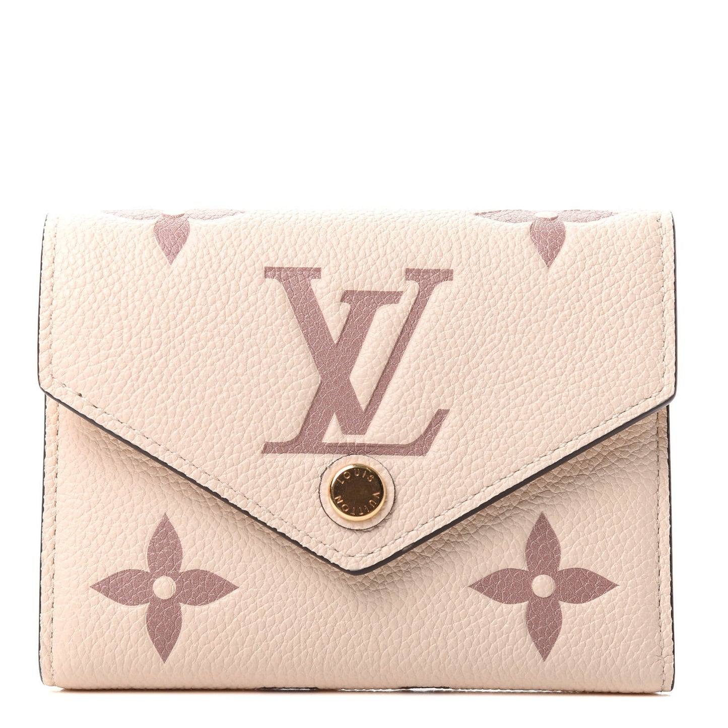 Empreinte Monogram Giant Victorine Wallet Creme Bois De Rose