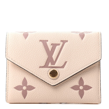 Louis Vuitton Empreinte Monogram Giant Victorine Wallet Creme Bois De Rose 1 of 7