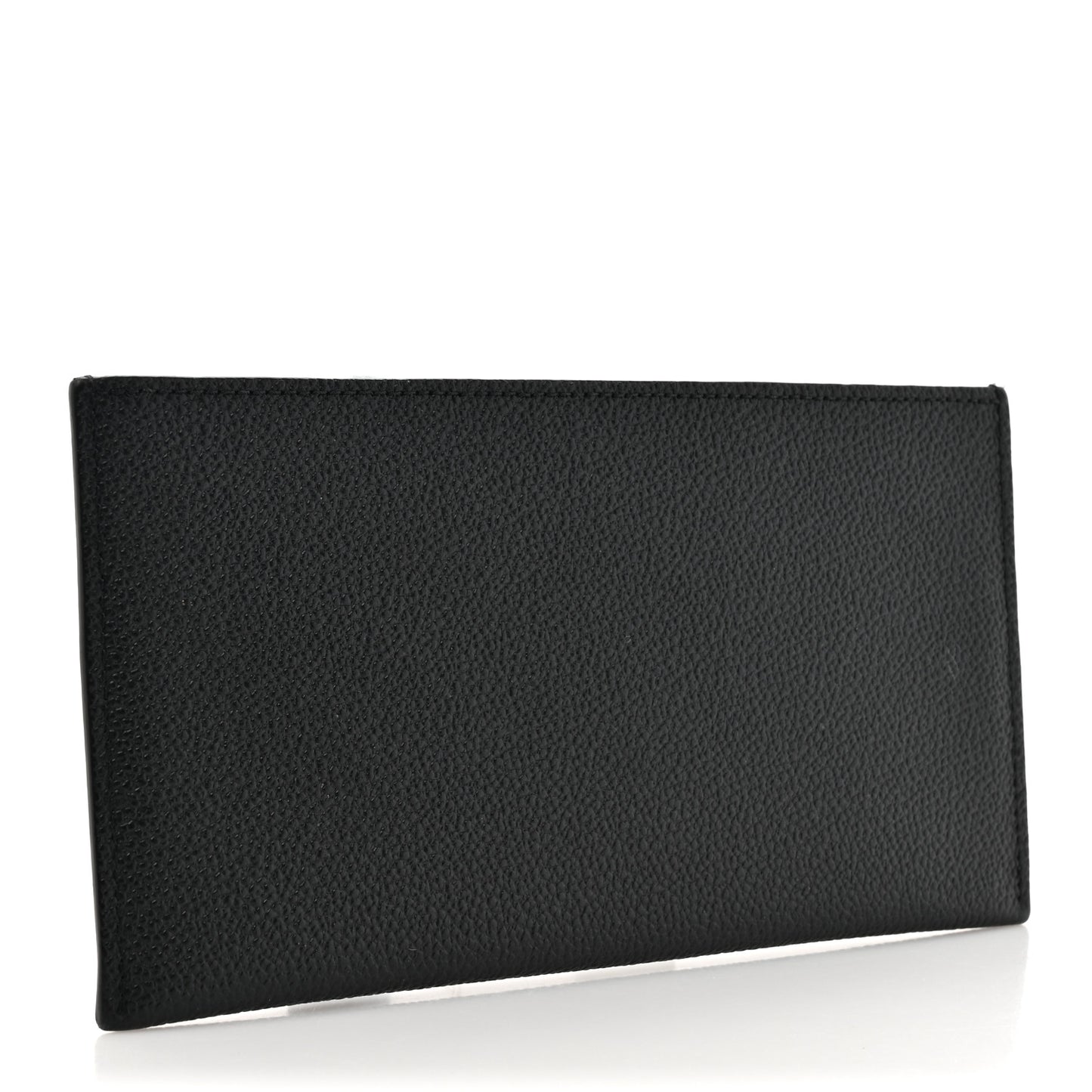 Calfskin Felicie Chain Wallet Card Holder Insert Black