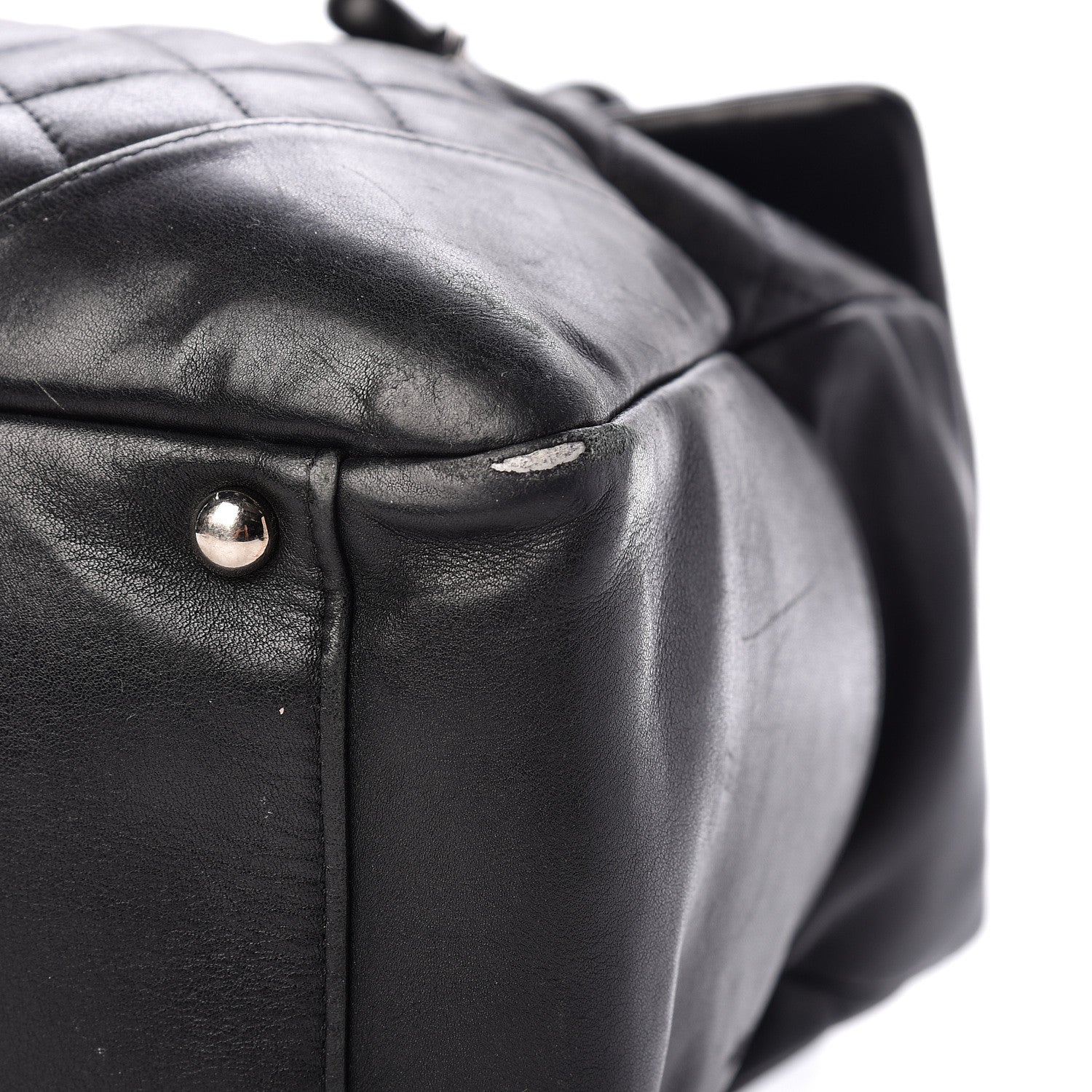 Chanel Calfskin Quilted Large Cambon Flap Black 16 of 19