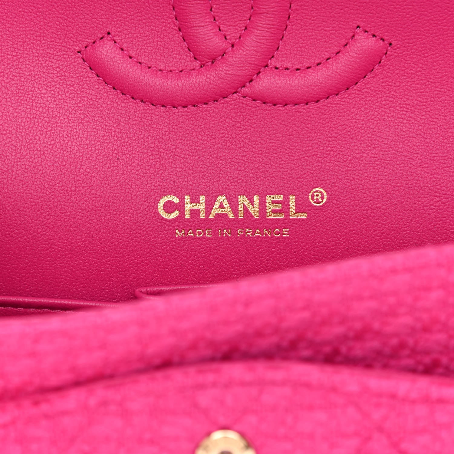 Chanel Tweed Quilted Medium Double Flap Fuchsia 6 of 11