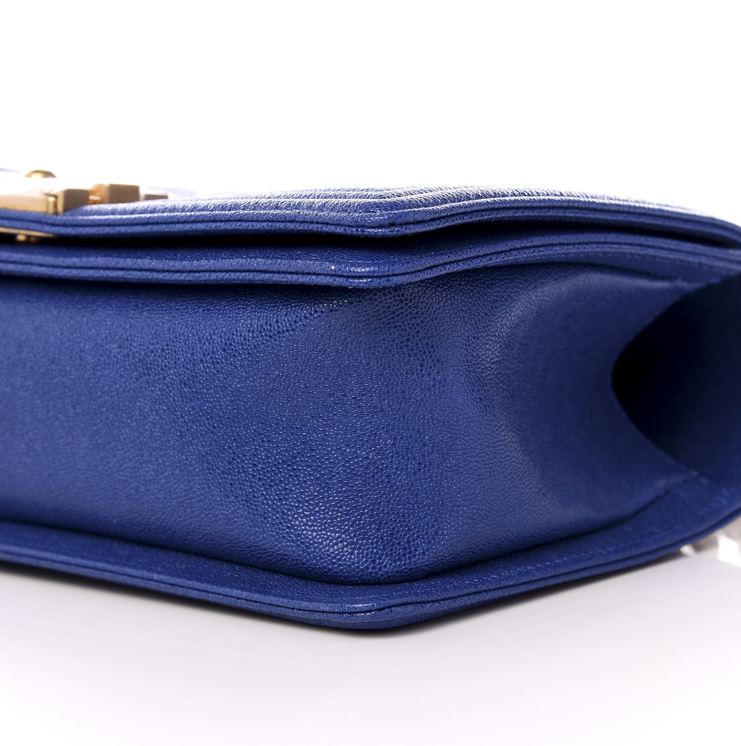 Chanel Caviar Quilted Medium Boy Flap Blue 7 of 8