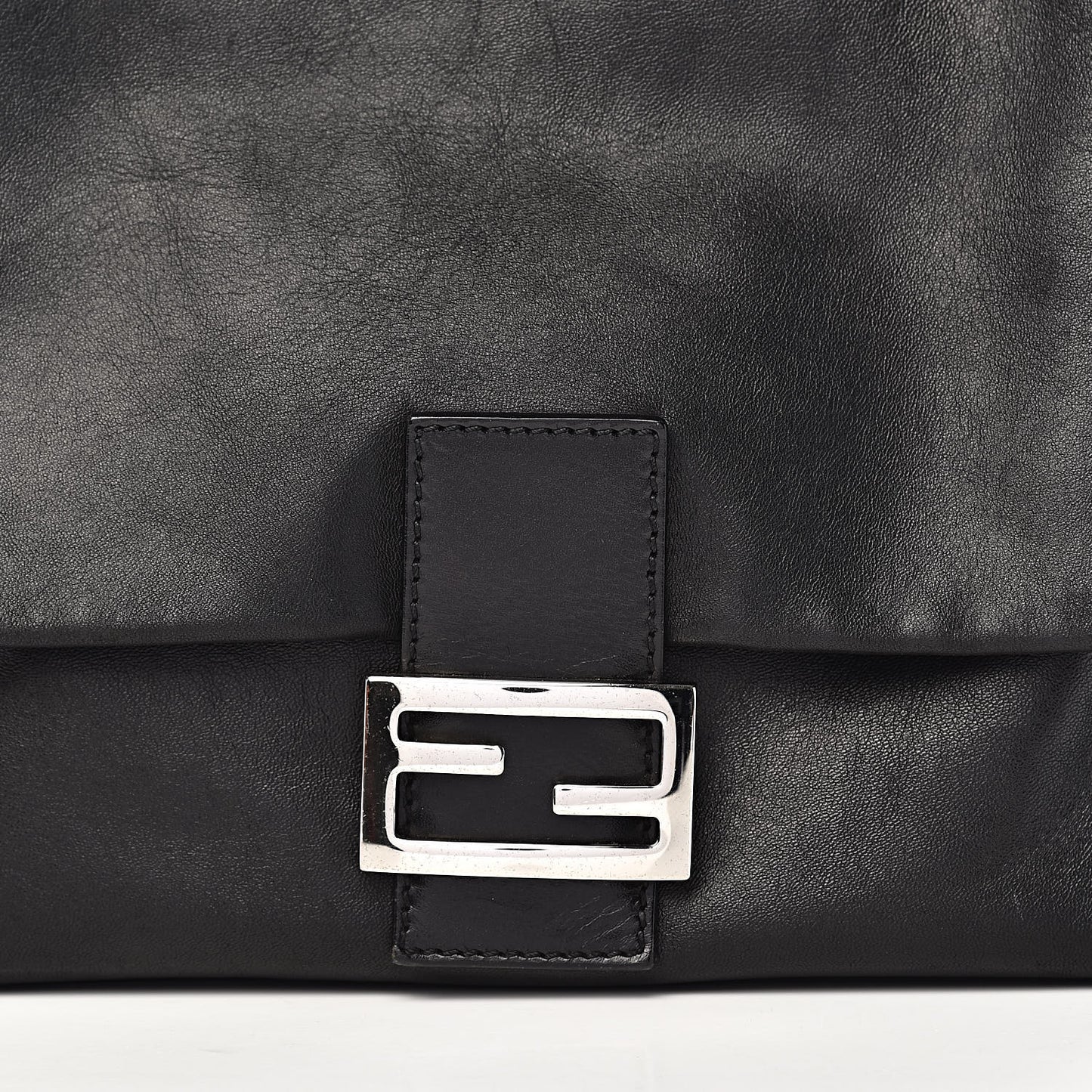 Calfskin Big Forever Mama Baguette Black