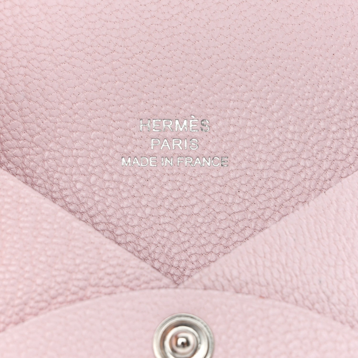 Hermes Chevre Mysore Calvi Card Case Rose Darling 6 of 8