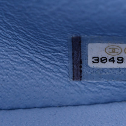 Chanel Lambskin Quilted Mini Rectangular Flap Light Blue 7 of 11