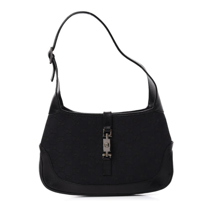 Gucci Monogram Small Jackie O Hobo Black 1 of 10