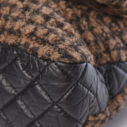 Chanel Tweed Lambskin Fantasy Fur Karl's Cabas Tote Black 14 of 15