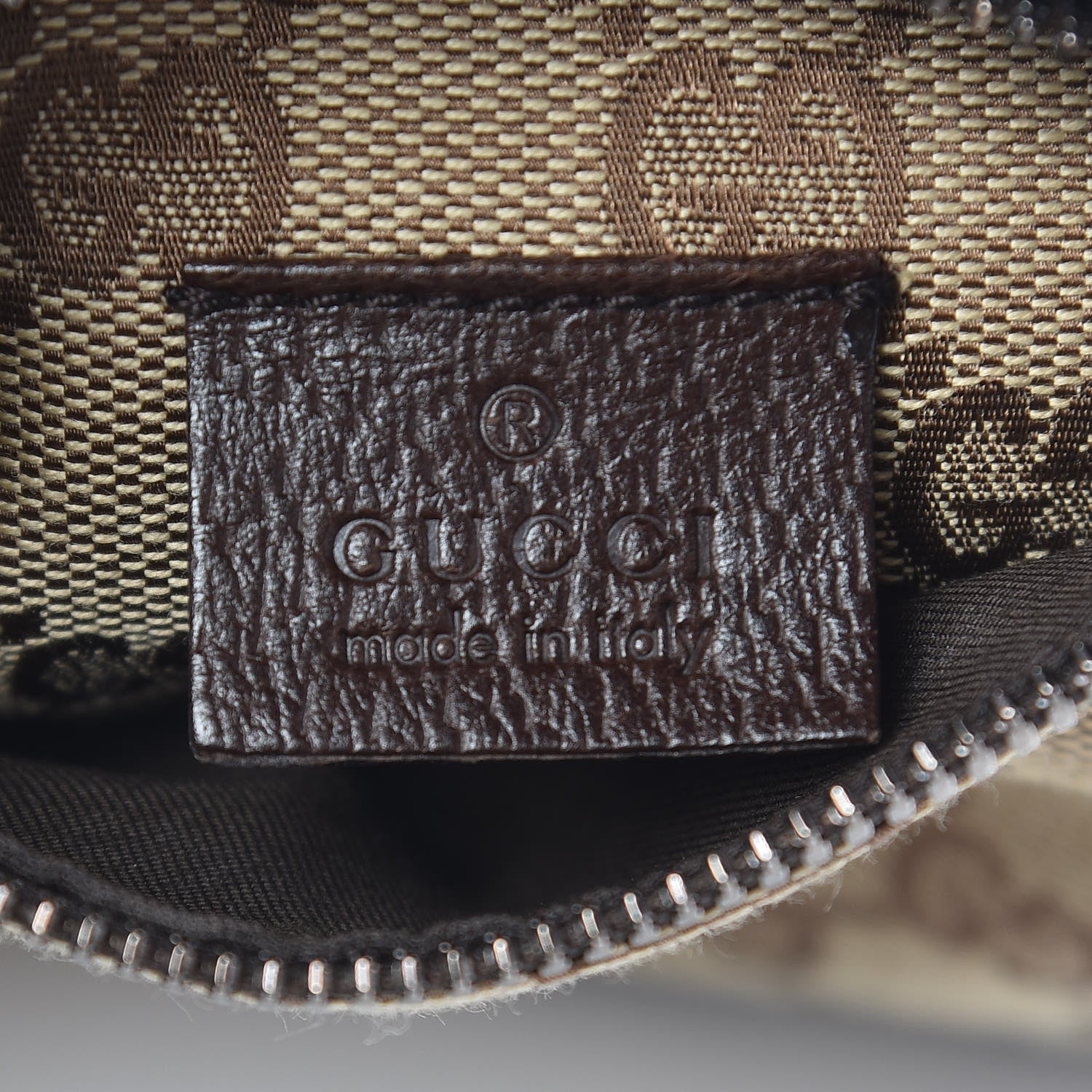 Gucci GG Monogram Double Pocket Belt Bag Dark Brown 6 of 9