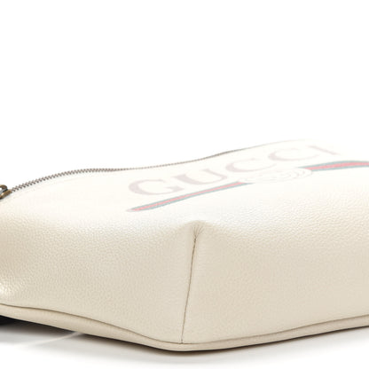 Gucci Grained Calfskin Logo Belt Bag White 5 of 9