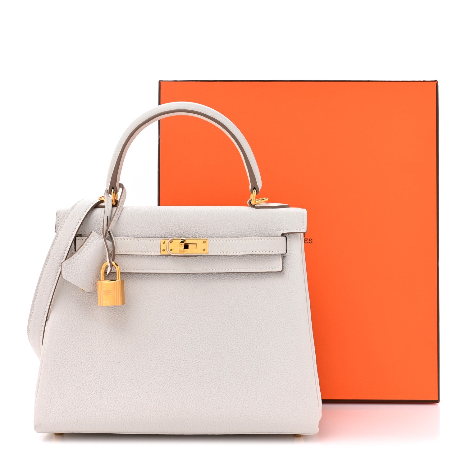 Hermes Togo Kelly Retourne 25 Gris Pale 11 of 11