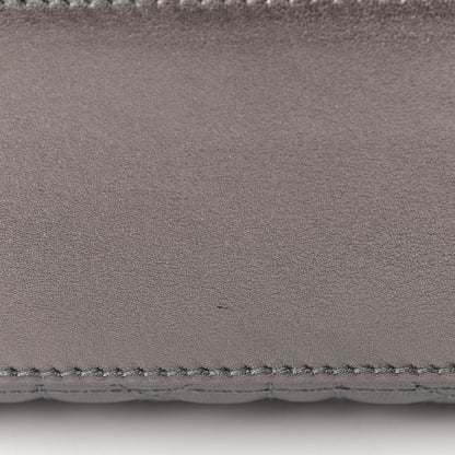 Christian Dior Metallic Grained Calfskin Cannage My ABCDior Lady Dior Gunmetal 5 of 5
