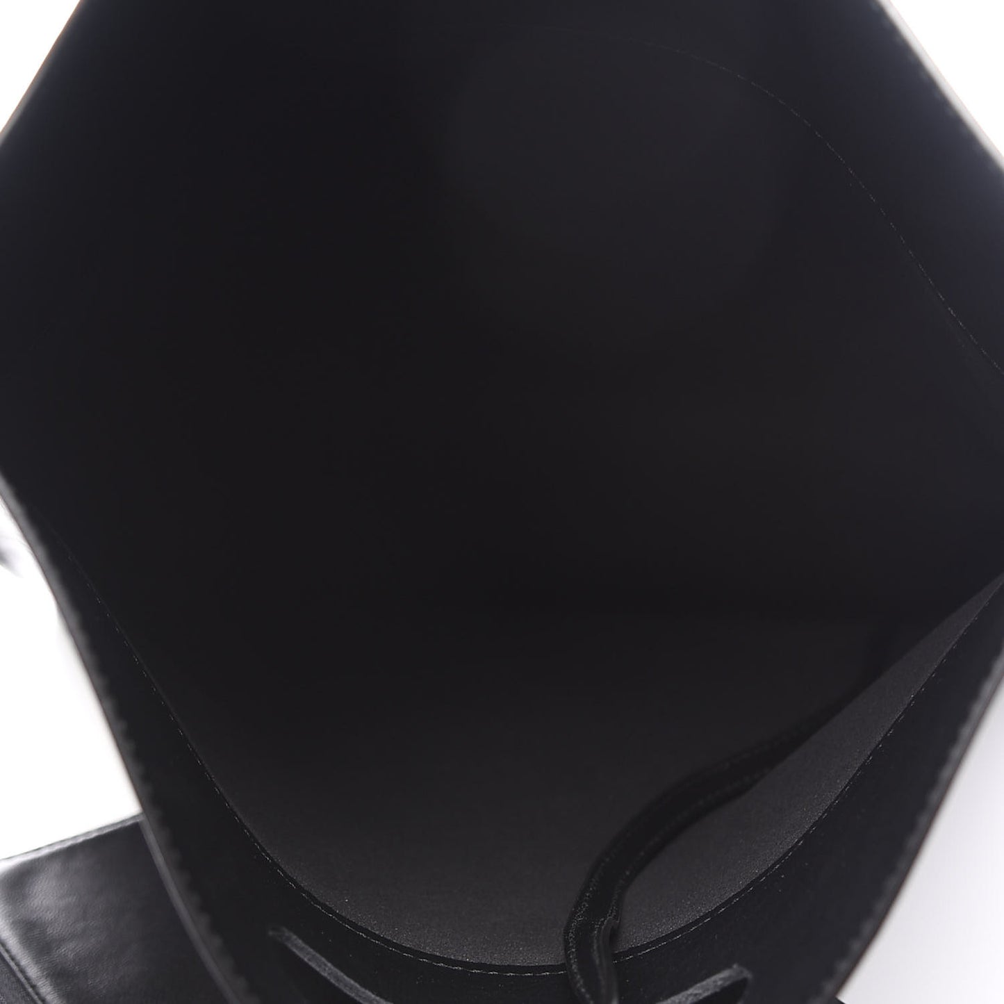 Calfskin Printed Kitten Plastic Bag Shopper S Black