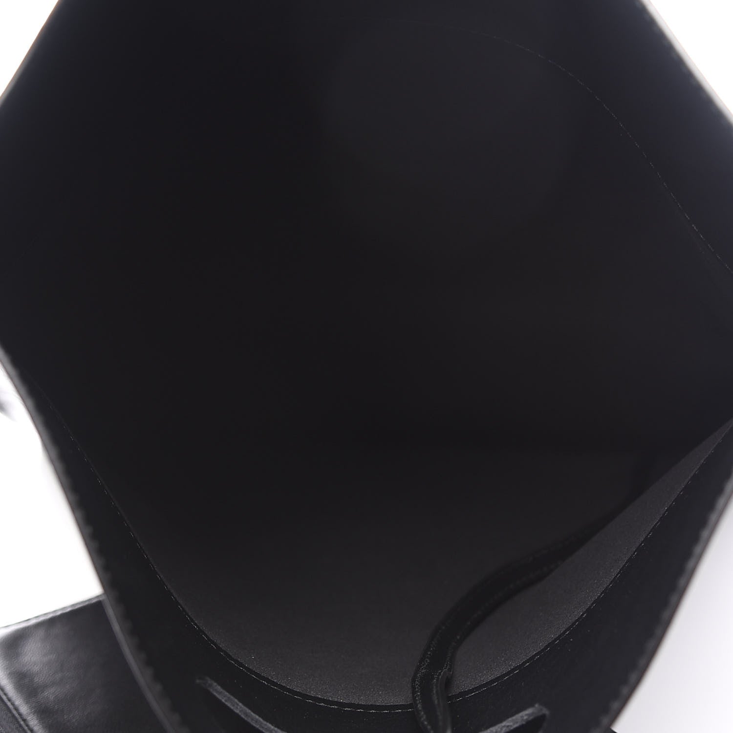 Balenciaga Calfskin Printed Kitten Plastic Bag Shopper S Black 5 of 10