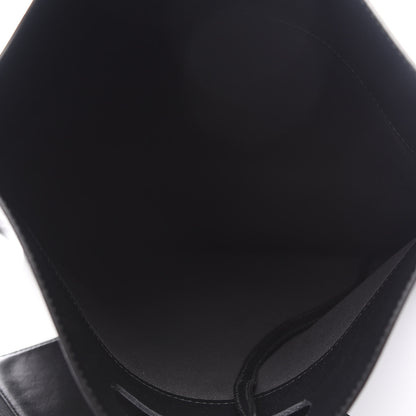 Balenciaga Calfskin Printed Kitten Plastic Bag Shopper S Black 5 of 10